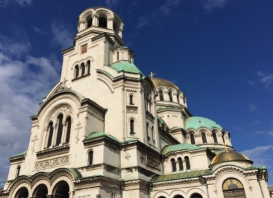 Alexander Nevsky Cathedral. So many domes!