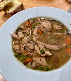 Leftover turkey soup